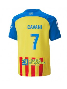 Valencia Edinson Cavani #7 Ausweichtrikot 2022-23 Kurzarm